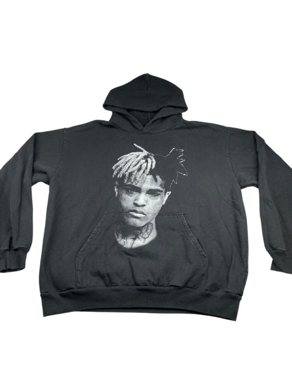 XXXTentacion 100% Cotton Pullover Double-Sided Hoodie Black • USA • 2XL